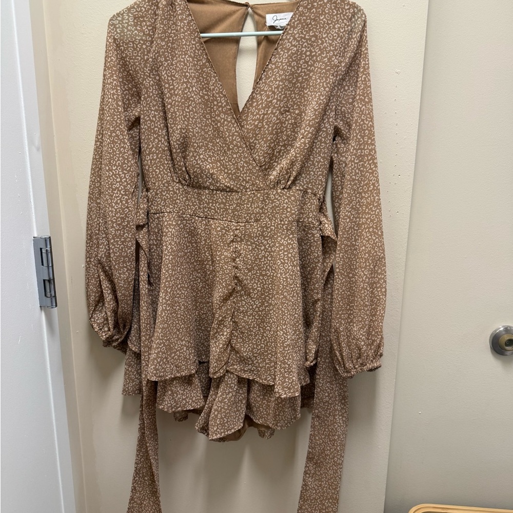 Japna Brown Animal Print Top